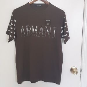 Armani Jean's t-shirt size large brown